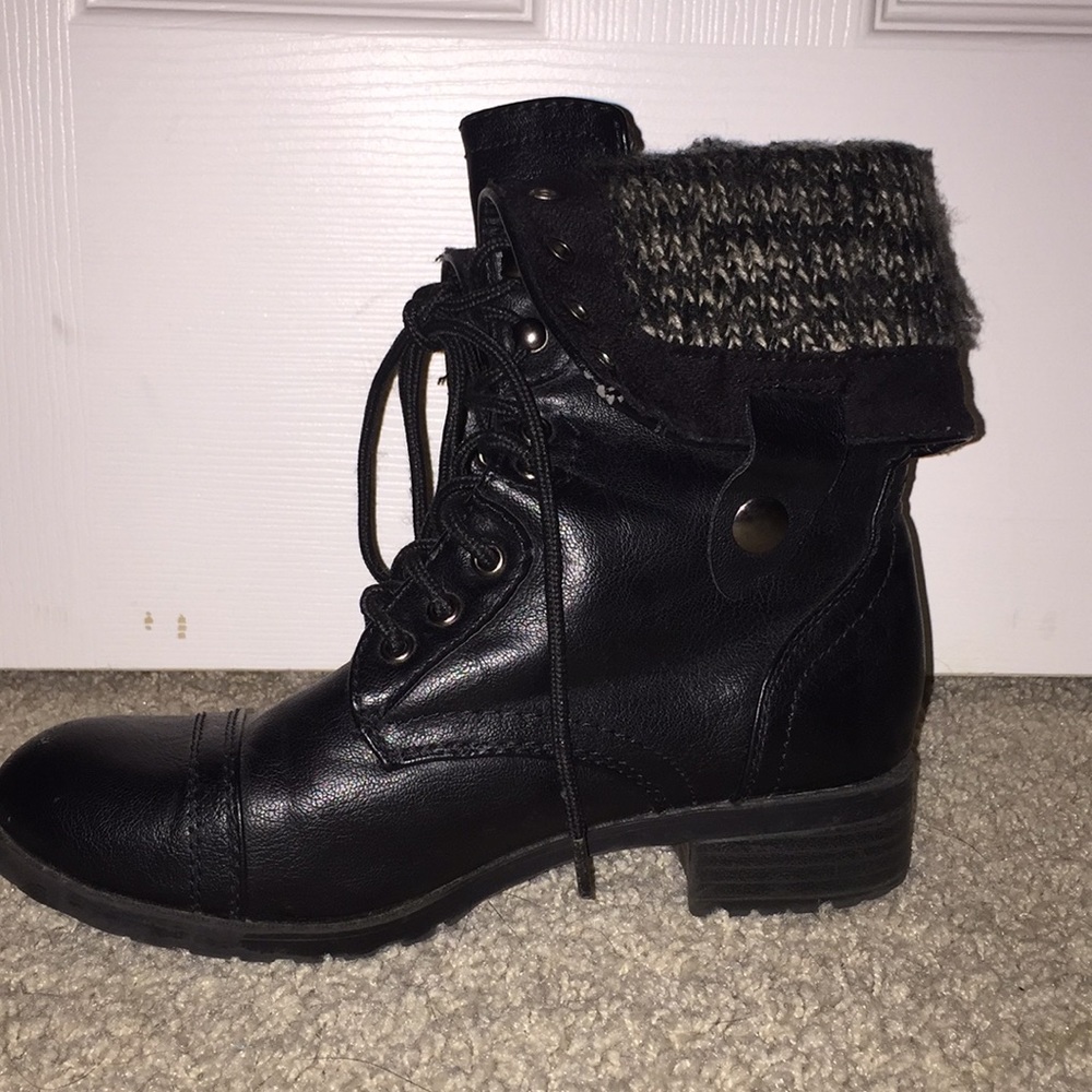 Black Combat boots